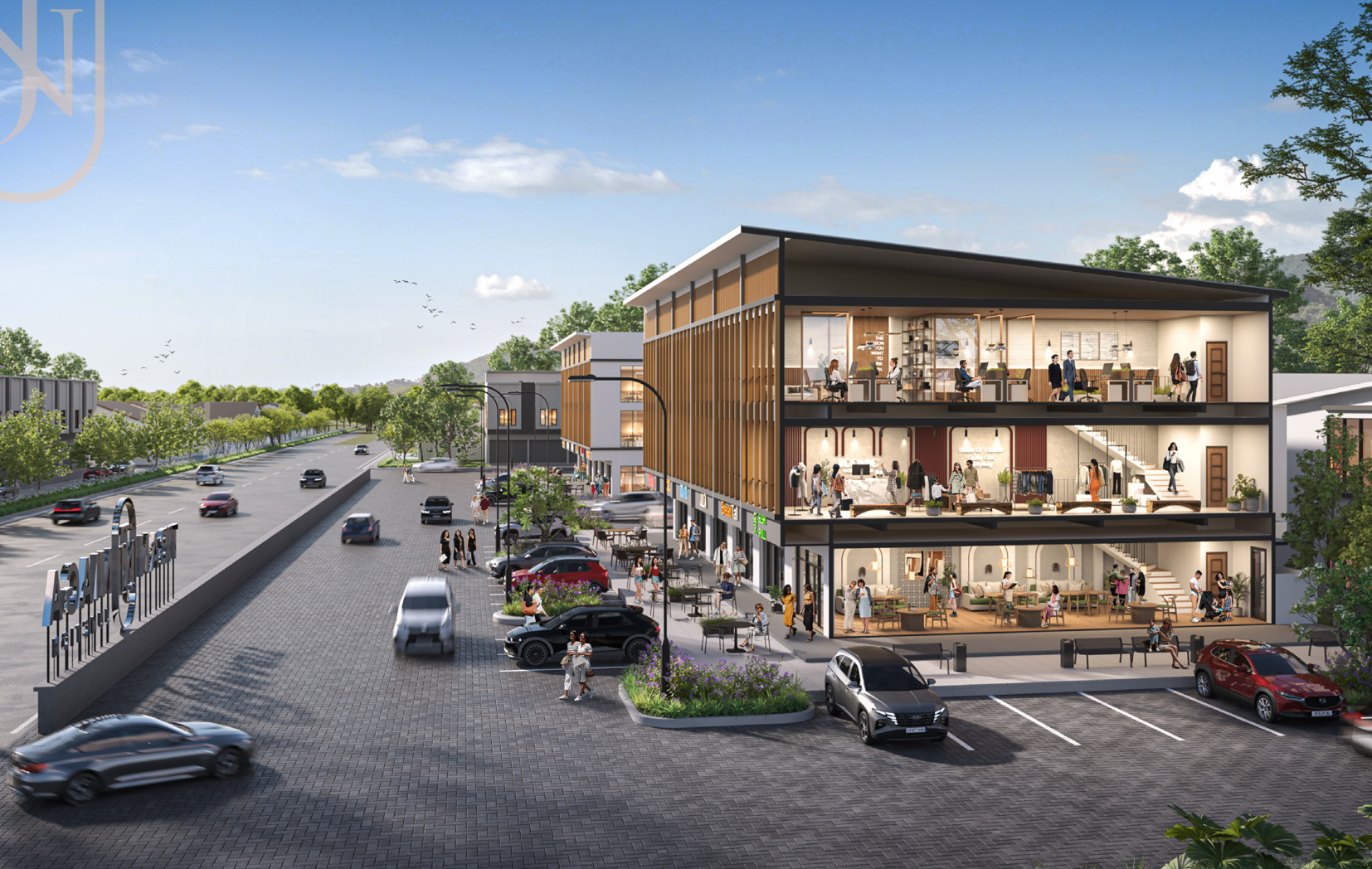 Tiban Niaga Junction right side perspective